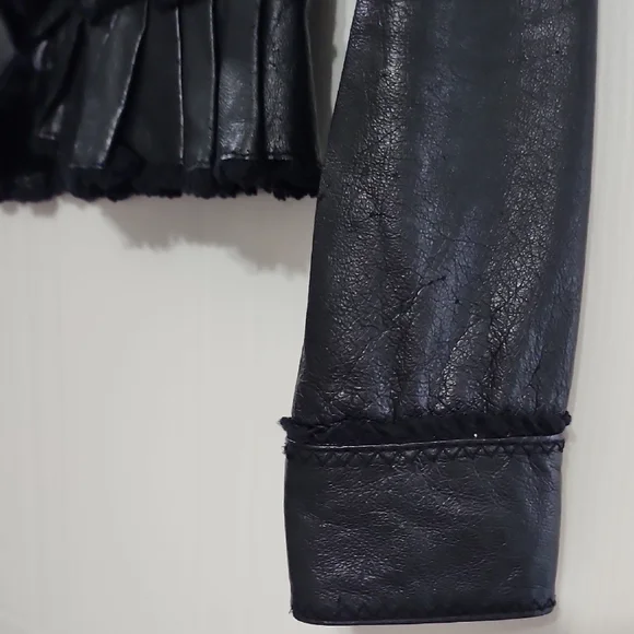 Moda International Black Ruffled Blazer - Picture 3 of 7